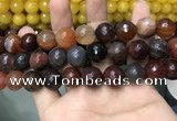 CAA3427 15 inches 14mm faceted round agate beads wholesale