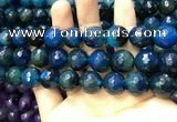 CAA3436 15 inches 14mm faceted round agate beads wholesale