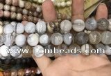CAA3452 15 inches 16mm faceted round agate beads wholesale