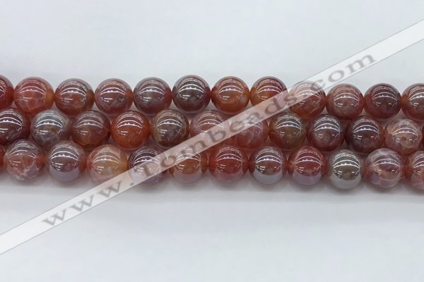 CAA3504 15.5 inches 12mm round AB-color fire agate beads wholesale