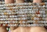 CAA3596 15.5 inches 4mm round dendritic agate beads wholesale