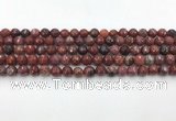 CAA3628 15.5 inches 4mm faceted round Portuguese agate beads