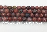 CAA3632 15.5 inches 12mm faceted round Portuguese agate beads