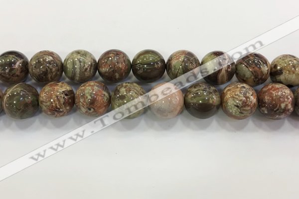 CAA3706 15.5 inches 20mm round rainforest agate beads wholesale