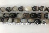 CAA3787 15.5 inches 13*18mm rice agate druzy geode beads