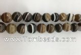 CAA3803 15.5 inches 14mm round line agate beads wholesale