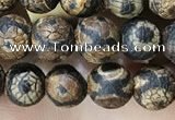 CAA3848 15 inches 6mm round tibetan agate beads wholesale