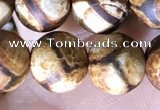 CAA3858 15 inches 8mm round tibetan agate beads wholesale