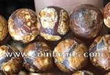 CAA3862 15 inches 8mm round tibetan agate beads wholesale