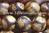 CAA3864 15 inches 8mm round tibetan agate beads wholesale