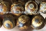 CAA3866 15 inches 8mm round tibetan agate beads wholesale