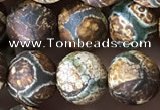 CAA3871 15 inches 8mm round tibetan agate beads wholesale