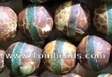 CAA3878 15 inches 8mm round tibetan agate beads wholesale