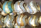 CAA3879 15 inches 8mm round tibetan agate beads wholesale