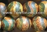 CAA3881 15 inches 8mm round tibetan agate beads wholesale