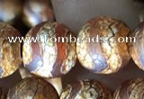 CAA3896 15 inches 10mm round tibetan agate beads wholesale