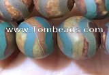 CAA3898 15 inches 10mm round tibetan agate beads wholesale