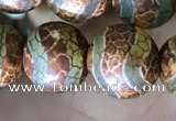 CAA3900 15 inches 10mm round tibetan agate beads wholesale