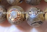 CAA3901 15 inches 10mm round tibetan agate beads wholesale