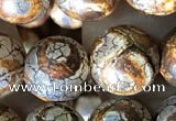 CAA3905 15 inches 10mm round tibetan agate beads wholesale