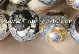 CAA3906 15 inches 10mm round tibetan agate beads wholesale