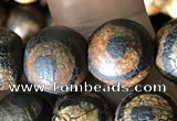 CAA3910 15 inches 10mm round tibetan agate beads wholesale