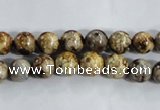 CAA392 15.5 inches 6mm round fire crackle agate beads wholesale