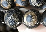 CAA3927 15 inches 12mm round tibetan agate beads wholesale