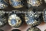 CAA3928 15 inches 12mm round tibetan agate beads wholesale