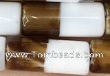 CAA3934 15.5 inches 8*20mm tube Madagascar agate beads wholesale