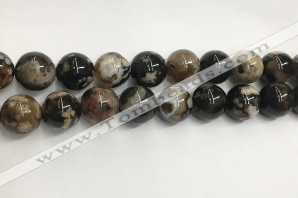 CAA3975 15.5 inches 16mm round sakura agate gemstone beads