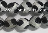 CAA3985 15 inches 6mm round tibetan agate beads wholesale