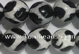 CAA3986 15 inches 8mm round tibetan agate beads wholesale