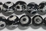 CAA3990 15 inches 6mm round tibetan agate beads wholesale