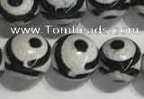 CAA3991 15 inches 8mm round tibetan agate beads wholesale