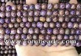 CAA4001 15.5 inches 6mm round purple crazy lace agate beads