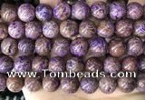 CAA4006 15.5 inches 16mm round purple crazy lace agate beads