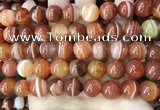 CAA4029 15.5 inches 12mm round line agate beads wholesale