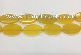 CAA4064 15.5 inches 30*50mm oval yellow agate gemstone beads