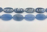 CAA4066 15.5 inches 30*50mm oval blue agate gemstone beads