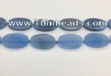 CAA4066 15.5 inches 30*50mm oval blue agate gemstone beads