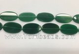 CAA4068 15.5 inches 30*50mm oval green agate gemstone beads