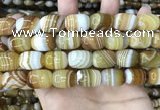 CAA4154 15.5 inches 13*18mm drum line agate beads wholesale