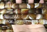 CAA4187 15.5 inches 13*18mm drum line agate gemstone beads