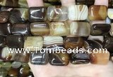 CAA4227 15.5 inches 15*20mm rectangle line agate beads wholesale