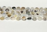 CAA4383 15.5 inches 12mm flat round Montana agate beads