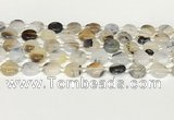 CAA4384 15.5 inches 14mm flat round Montana agate beads