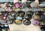 CAA4465 15.5 inches 15*20mm oval dragon veins agate beads