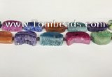 CAA4541 15.5 inches 22*32mm - 25*35mm freefrom agate druzy geode beads