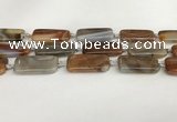 CAA4552 15.5 inches 15*30mm rectangle banded agate beads wholesale